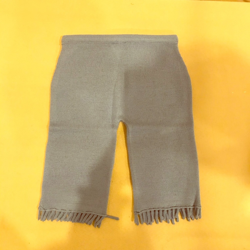 Portolano kids lavender blue fringed trousers. 9-12M. NWT.
